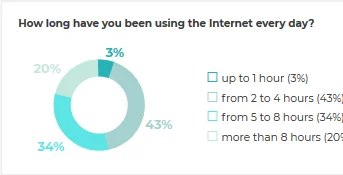 How long You have been using the internet everyday?